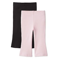 Lot de 2 leggings à jambe évasée George pour bébés filles