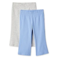 Lot de 2 leggings à jambe évasée George pour bébés filles