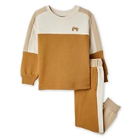 George Toddler Boys' Two Piece Colour Block Sweatshirt Set