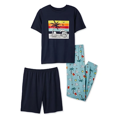 George Boys' Three Piece Pajama Set