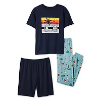 George Boys' Three Piece Pajama Set