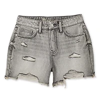 No Boundaries Women's Distressed Denim Short