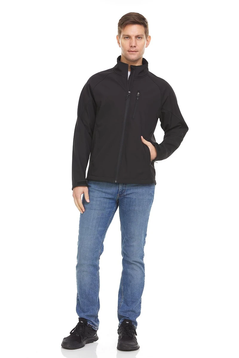 Swiss Tech Mens Textured Softshell Jacket