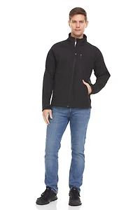 Swiss Tech Mens Textured Softshell Jacket