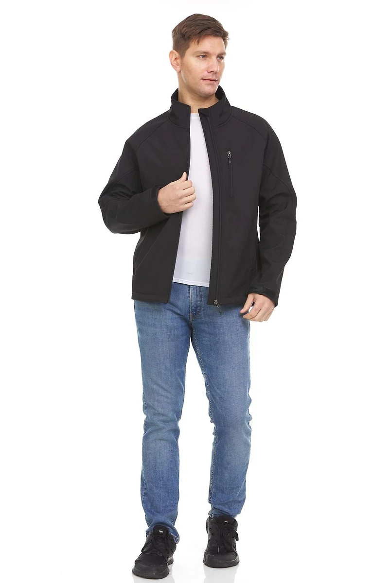 Swiss Tech Mens Textured Softshell Jacket