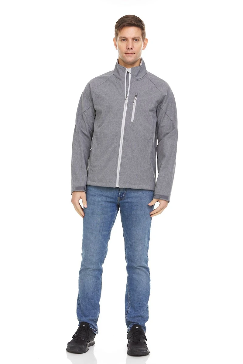 Swiss Tech Mens Textured Softshell Jacket