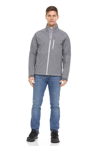 Swiss Tech Mens Textured Softshell Jacket