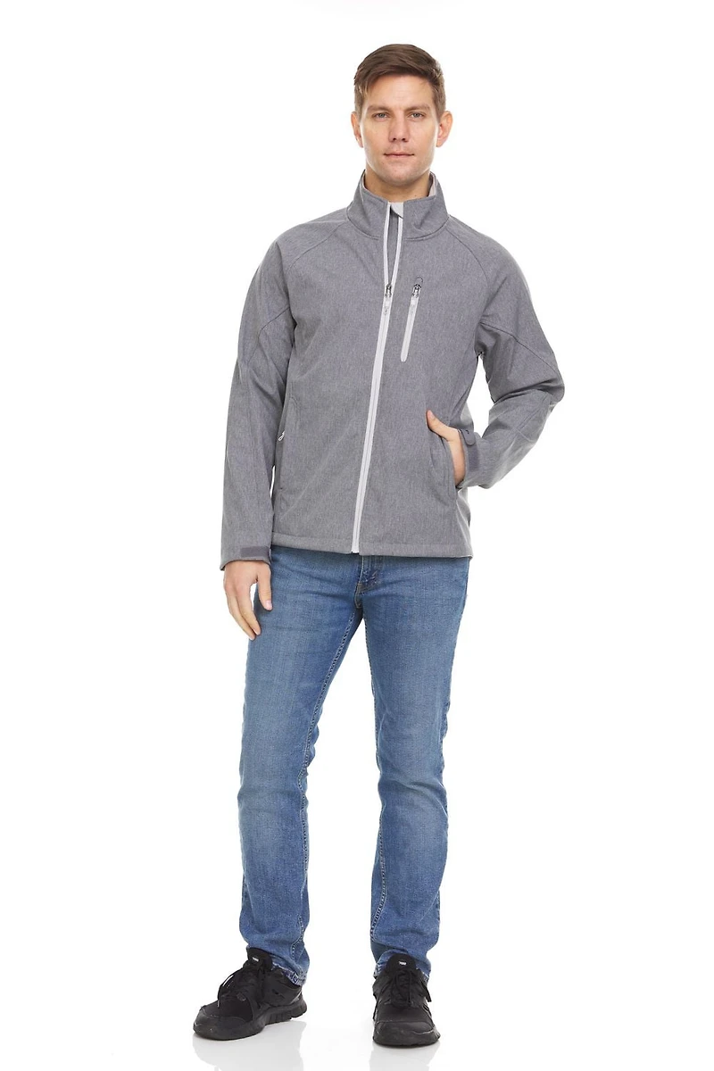 Swiss Tech Mens Textured Softshell Jacket