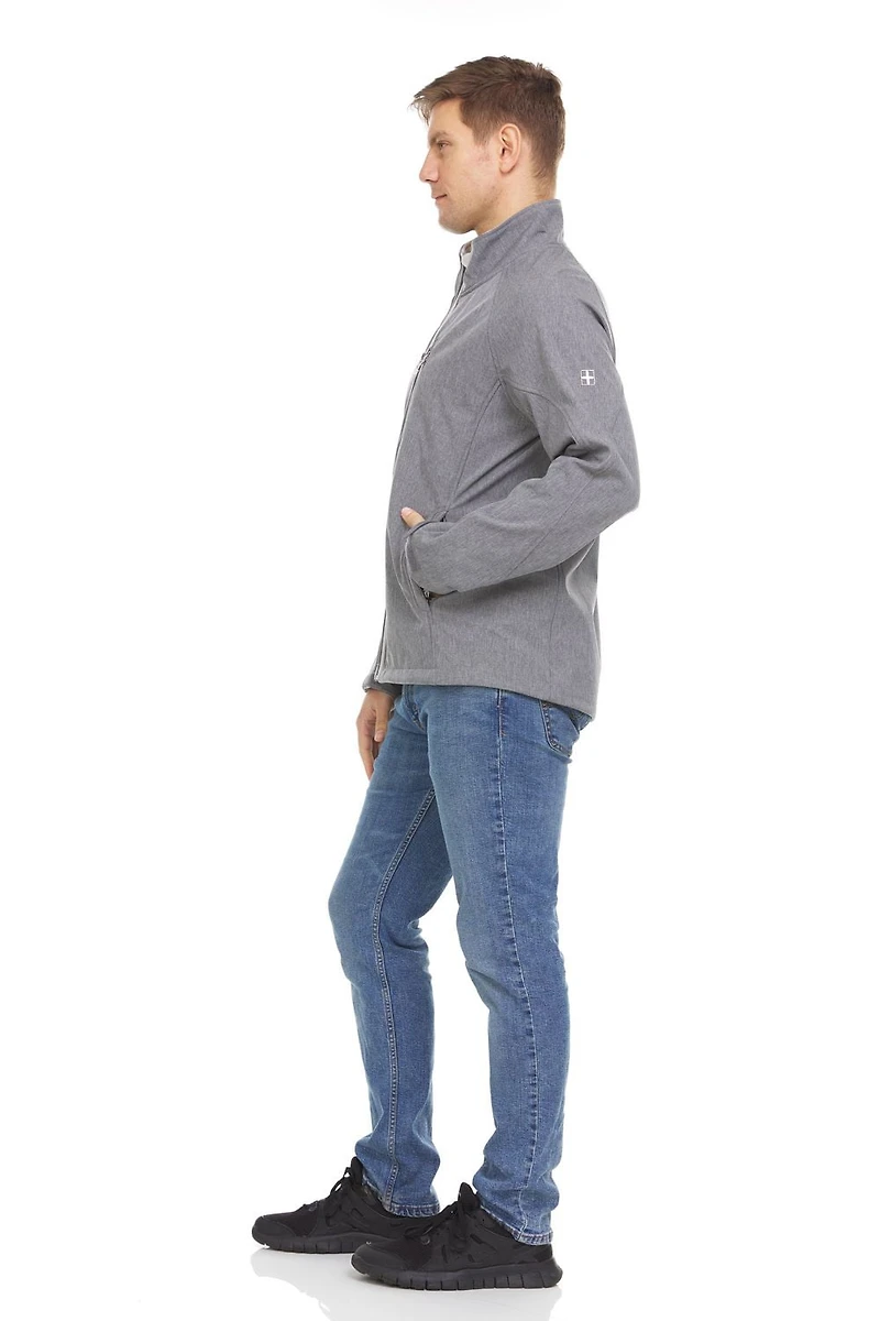 Swiss Tech Mens Textured Softshell Jacket