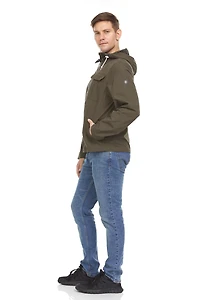 Swiss Tech Men's Hooded Windbreaker Jacket