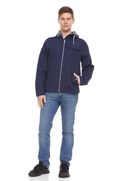 Veste coupe-vent à capuche Swiss Tech homme
