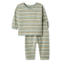 Ensemble 2 pièces avec t-shirt à manches longues George collection non genrée pour nourrissons