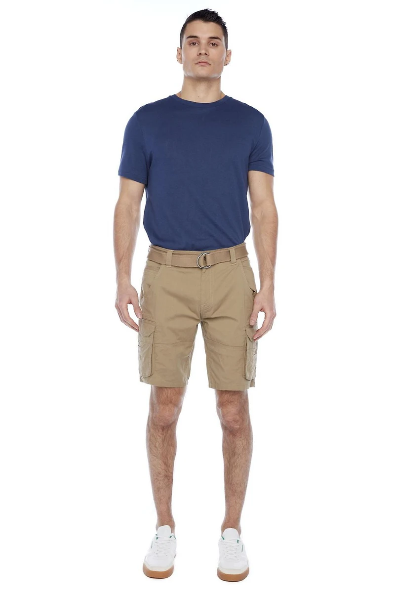 Jeaniologie ™ Short Cargo Ceinturé pour Homme - Beige