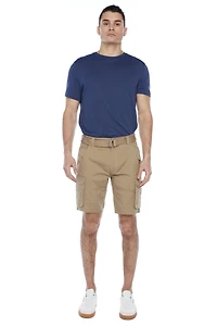 Jeaniologie ™ Short Cargo Ceinturé pour Homme - Beige