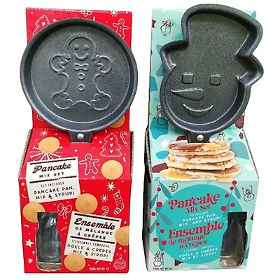 Pancake pan with syrup