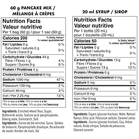 Pancake pan with syrup