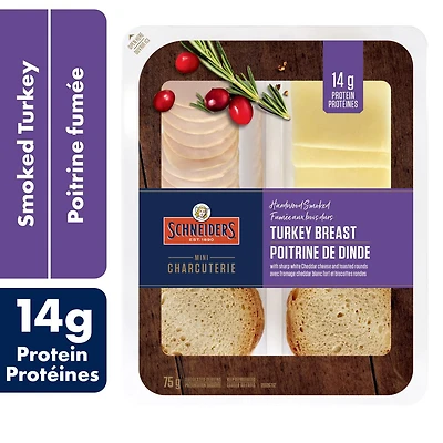 Schneiders Hardwood Smoked Turkey Breast Snack Kit, 75 g