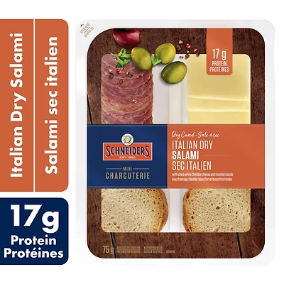 Trousse-collation de salami italien salé à sec Schneiders 75 g