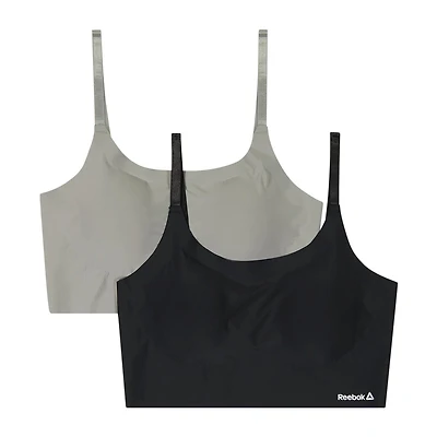 Reebok Ladies' Underwear 2 Pack Stay-Put Bralettes