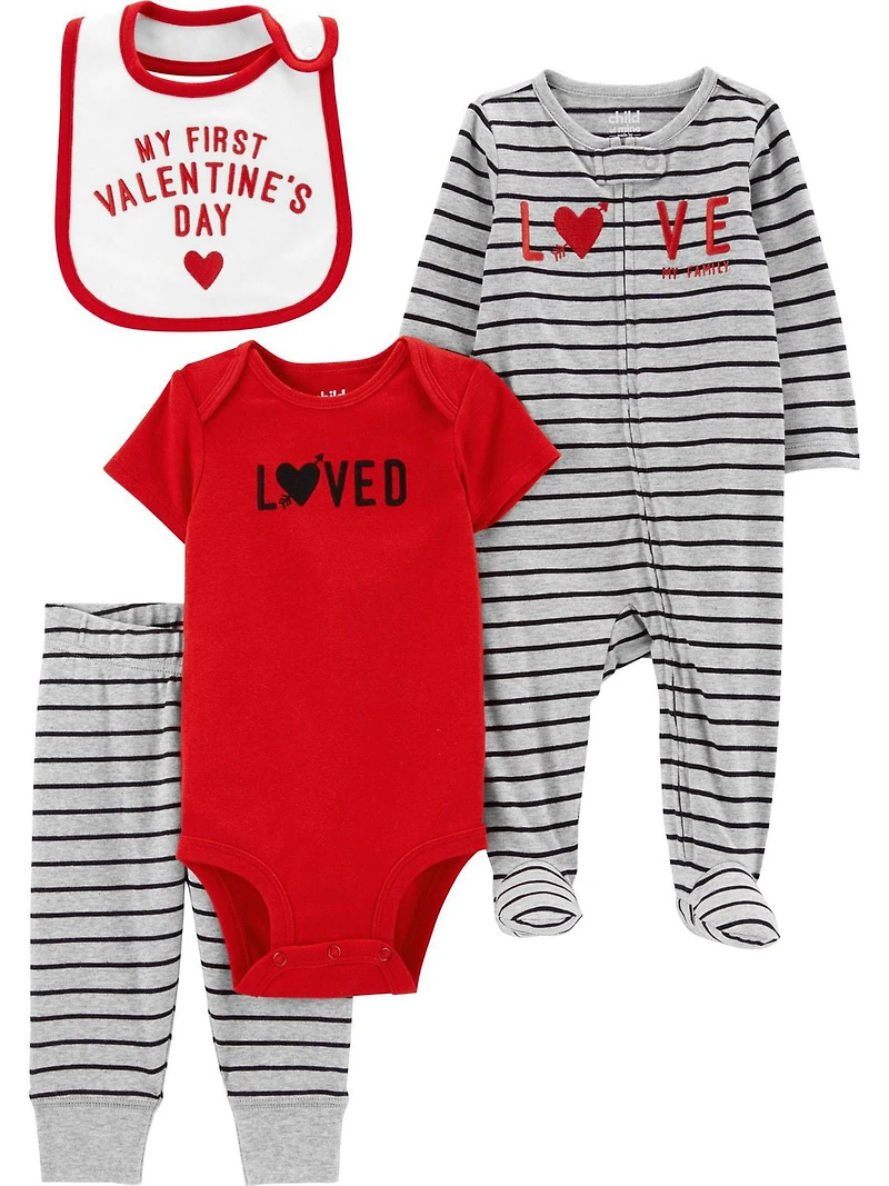 Enfant à moi Bébé Garçon Ensemble de la Saint-Valentin