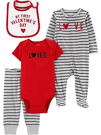 Enfant à moi Bébé Garçon Ensemble de la Saint-Valentin