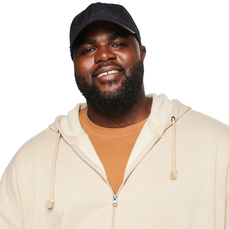 Haut à capuchon zippé sur la longueur George Plus pour hommes