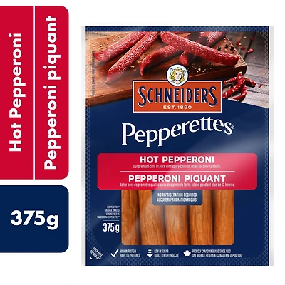 Bâtonnets de saucisson pepperoni piquant Pepperettes Schneiders 375 g
