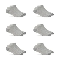 Fruit of the Loom Men's Dual Defense Low Cut Socks 6 Pairs, Men's Low Cut Socks 6 Pairs