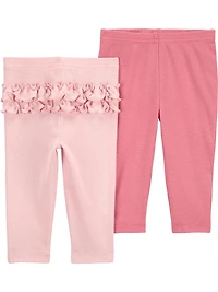 Carters Child of Mine Infant Girl’s 2pk Pants