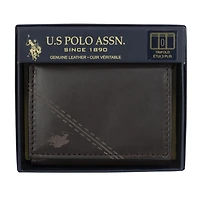 Portefeuille À Trois Volets Avec Embossage Et Marquage Au Laser