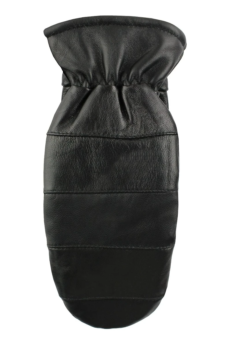 Hot Paws Mittaines en cuir véritable pour femmes