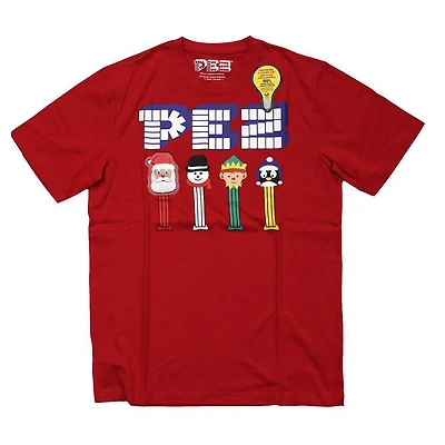 Pez Men's Light Up Patch Xmas T-Shirt