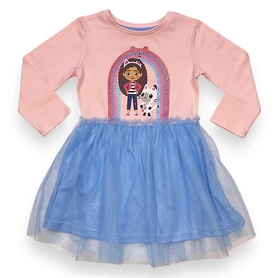 Gabby's Dollhouse Toddler Girl long sleeve Tutu Dresss