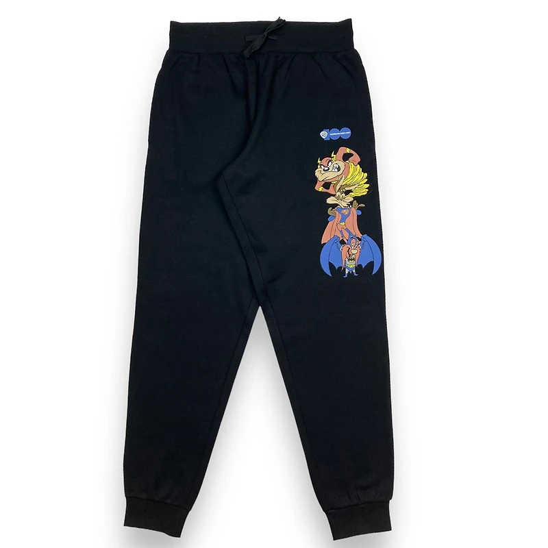 warner bros Men's Jogger Pants. These long jogger pants for men have an elastic waist band and draw string and