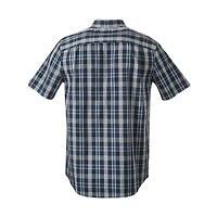 Chemise tissée boutonnée George pour hommes à manches courtes