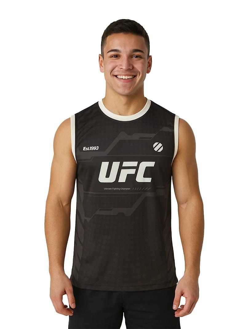 UFC grey jersey-style tank