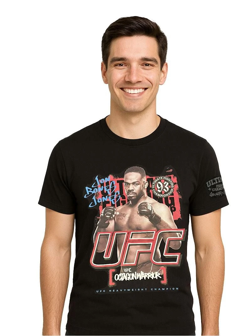 UFC men’s tee featuring legendary champion Jon Jones