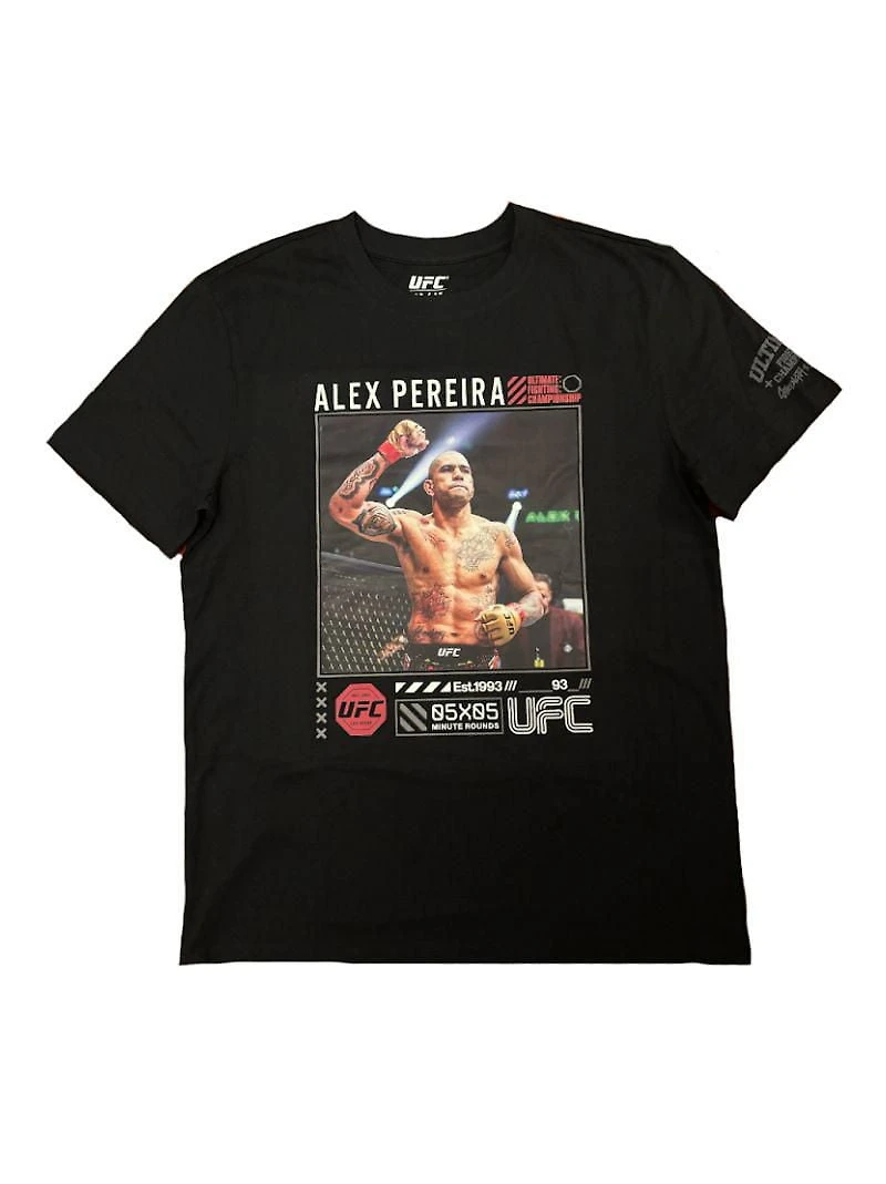 UFC men’s tee featuring champion Alex Pereira