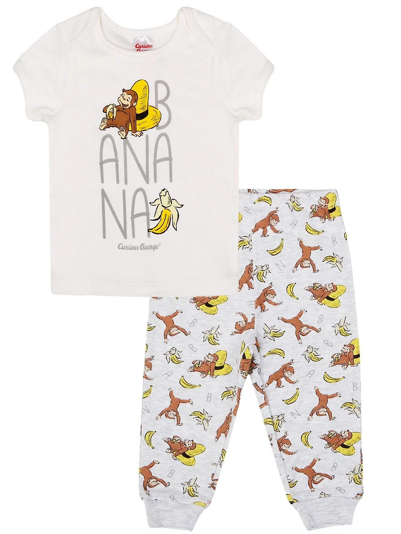 Pyjama deux pièces pour bébé de Curious George
