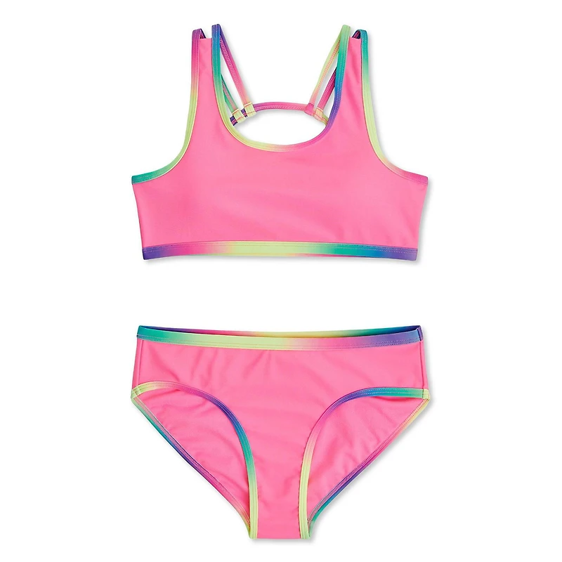 Justice Girls' Two Piece Bandeau Bikini Set
