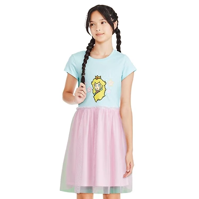 Super Mario Girls' Princess Peach Tutu Dress