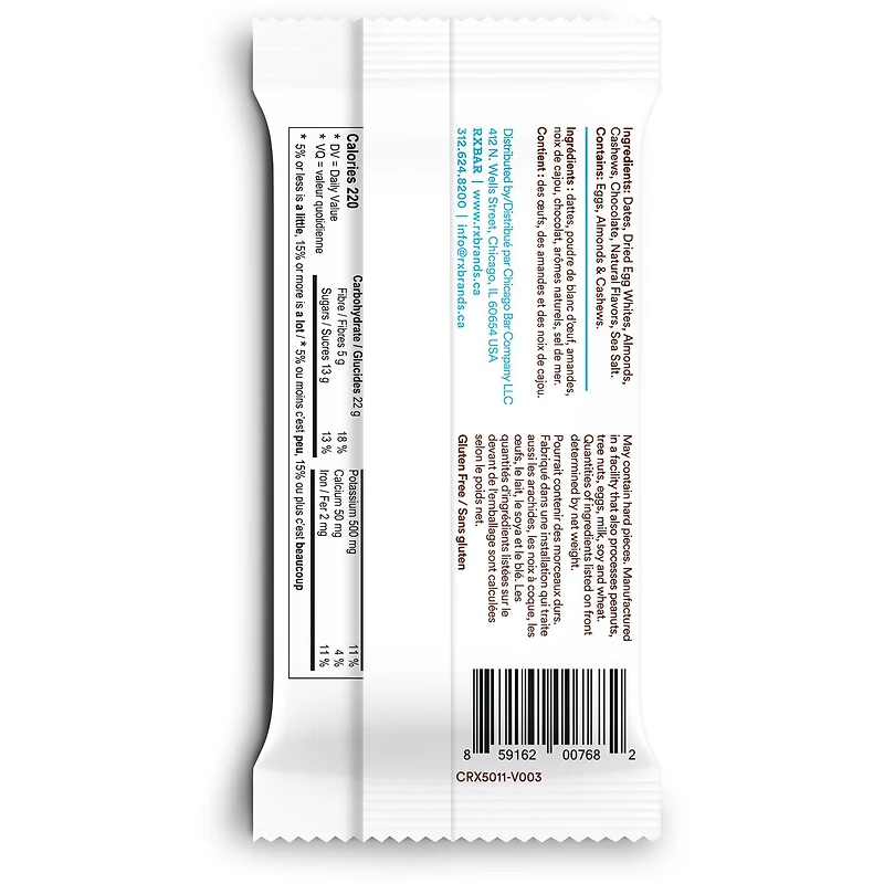 RXBAR Chocolate Chip Protein Bar