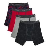 Fruit of the Loom Men's Ringer Boxer Briefs, 4-Pack