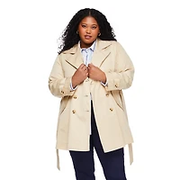 Lane Bryant Women's Plus Long Trench Coat