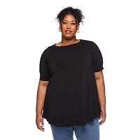 Lane Bryant Women's Plus Boat-Neck T-Shirt