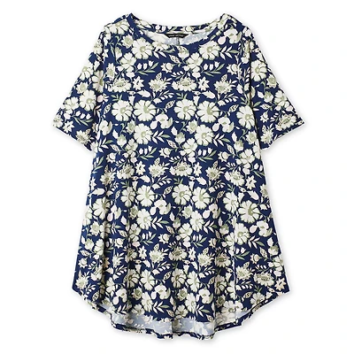 T-shirt à encolure bateau Lane Bryant Plus pour femmes