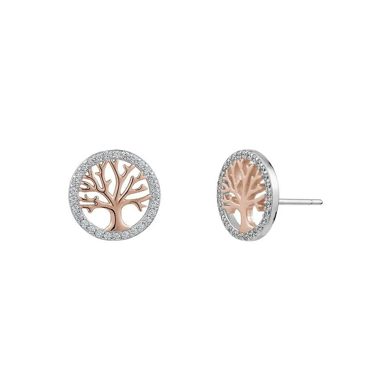 Charisma Sterling Silver Tree of Life Earrings