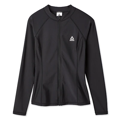 Haut anti-UV zippé sur la longueur Reebok pour femmes