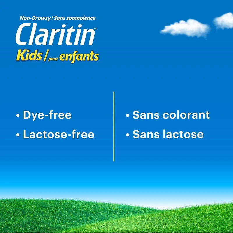 Claritin Kids Rapid Dissolve Allergy Medicine - 24 Hour Non-Drowsy Kids Allergy Medication, Antihistamines For Kids, Fast Allergy Relief Of Itchy, Watery, Red Eyes, Sneezing, Runny Nose, 10 Rapid Dissolve Tablets