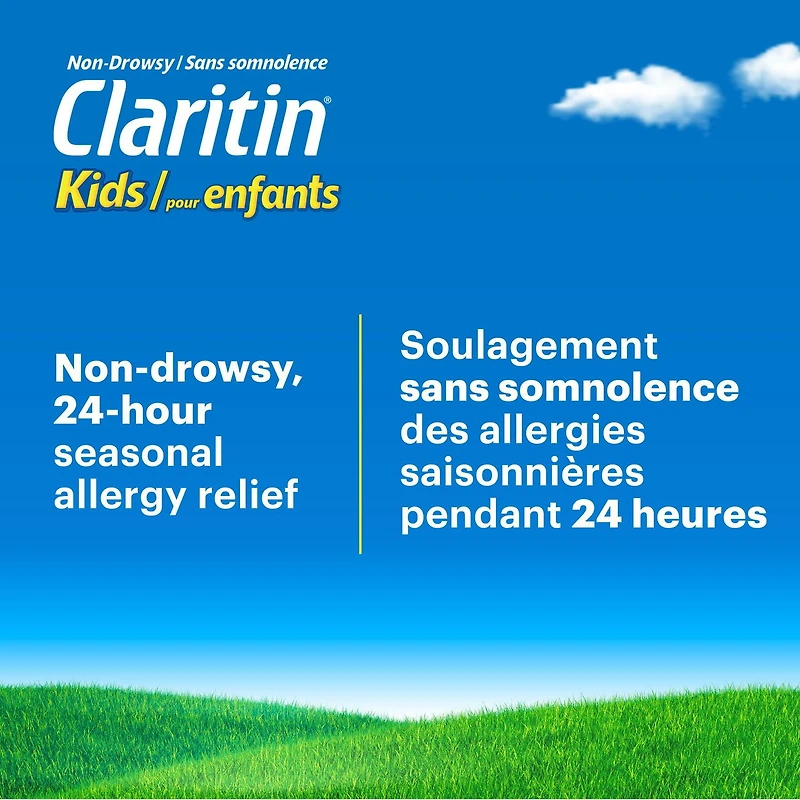 Claritin Kids Syrup Allergy Medicine - 24 Hour Non-Drowsy Kids Allergy Medication, Antihistamines For Kids, Fast Allergy Relief Of Itchy Watery Eyes, Sneezing, Runny Nose, Itchy Skin and Hives, 120 mL